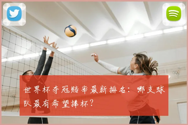 世界杯夺冠赔率最新排名：哪支球队最有希望捧杯？