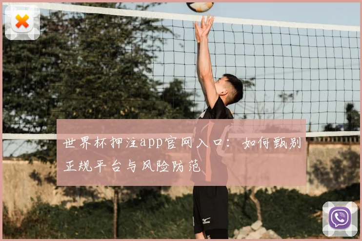 世界杯押注app官网入口：如何甄别正规平台与风险防范