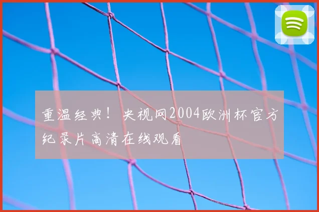 重温经典！央视网2004欧洲杯官方纪录片高清在线观看